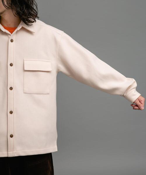 URBAN RESEARCH Sonny Label(アーバンリサーチサニーレーベル)の「ソフトメルトンCPOシャツジャケット(その他アウター・メンズ・チャコールグレー/ブラック/アイボリー・MEDIUM/LARGE)」の14枚目の写真