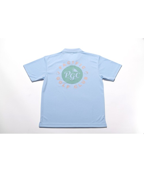 Pacific GOLF CLUB パシフィックゴルフクラブ ロゴ ポロシャツ パシフィックゴルフクラブ 【ユニセックス】ウェーブポロシャツ