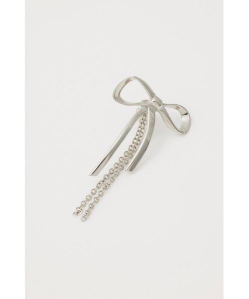 SLY（スライ）の「RIBBON P/EARRING リボン ピアス イヤリング（ピアス（両耳用）・レディース・ゴールド/シルバー・FREE）」の3枚目の写真
