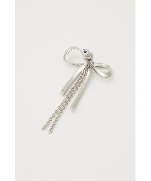 SLY（スライ）の「RIBBON P/EARRING リボン ピアス イヤリング（ピアス（両耳用）・レディース・ゴールド/シルバー・FREE）」の4枚目の写真