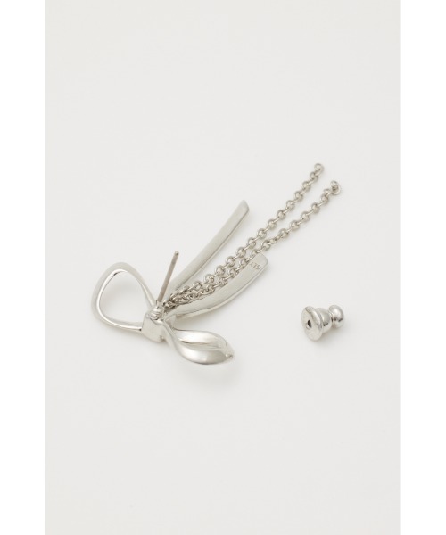 SLY（スライ）の「RIBBON P/EARRING リボン ピアス イヤリング（ピアス（両耳用）・レディース・ゴールド/シルバー・FREE）」の5枚目の写真