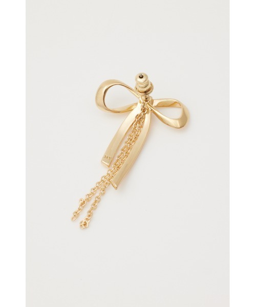 SLY（スライ）の「RIBBON P/EARRING リボン ピアス イヤリング（ピアス（両耳用）・レディース・ゴールド/シルバー・FREE）」の9枚目の写真