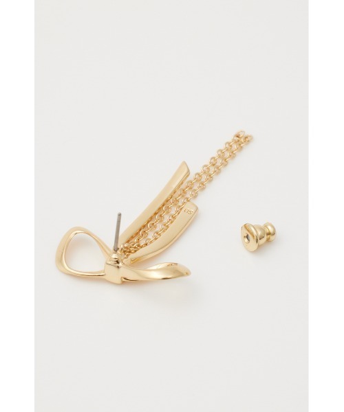 SLY（スライ）の「RIBBON P/EARRING リボン ピアス イヤリング（ピアス（両耳用）・レディース・ゴールド/シルバー・FREE）」の10枚目の写真