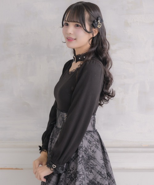 ROJITA（ロジータ）の「ハートバックルチョーカーテレコトップス（T