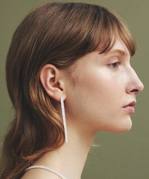 【les bon bon】princess double long pierce silver BOB608