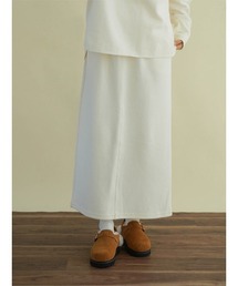 Sweat straight skirt