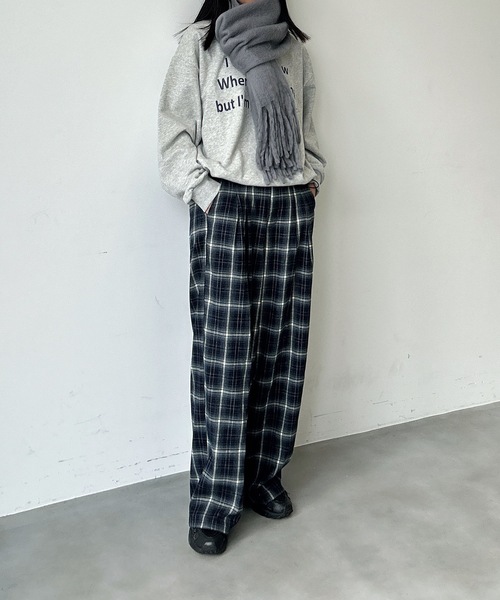 UNDERSTATEMENTs（アンダーステイトメント）の「【ユニセックス】ロゴプリントステッチ配色スウェット（スウェット・メンズ・ネイビー/グレー・MEDIUM/LARGE）」の17枚目の写真