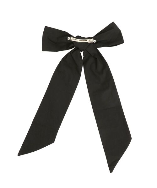 jouetie（ジュエティ）の「BIGリボンバレッタ（バレッタ/ヘアクリップ・レディース・ブラック/オフホワイト・FREE）」の9枚目の写真