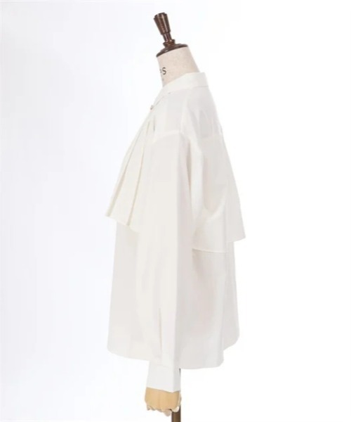 axes femme（アクシーズファム）の「チェーン付プリーツシャツ（シャツ/ブラウス・レディース・キナリ/ブルーグリーン/ブラック/グレー/ホワイト・FREE）」の20枚目の写真