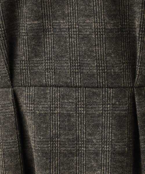 DRESKIP（ドレスキップ）の「◆【S-LL】チェック柄 ウエストタックワンピース（ワンピース・レディース・チャコールグレー/ブラック系1/ダークブラウン系1・04/03/02/01）」の11枚目の写真