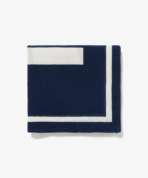 AIGLE（エーグル）の「ニットスカーフ（バンダナ/スカーフ・レディース・ベージュ/ダークネイビー/ブルー・FREE）」の3枚目の写真