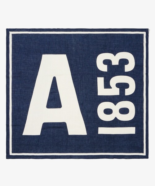 AIGLE（エーグル）の「ニットスカーフ（バンダナ/スカーフ・レディース・ベージュ/ダークネイビー/ブルー・FREE）」の4枚目の写真