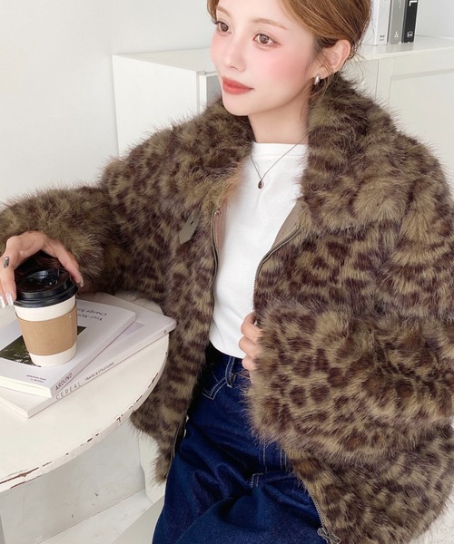 ダブルジップファーブルゾン LOULOU select（ルルセレクト）の「2WAYアレンジカラーダブル