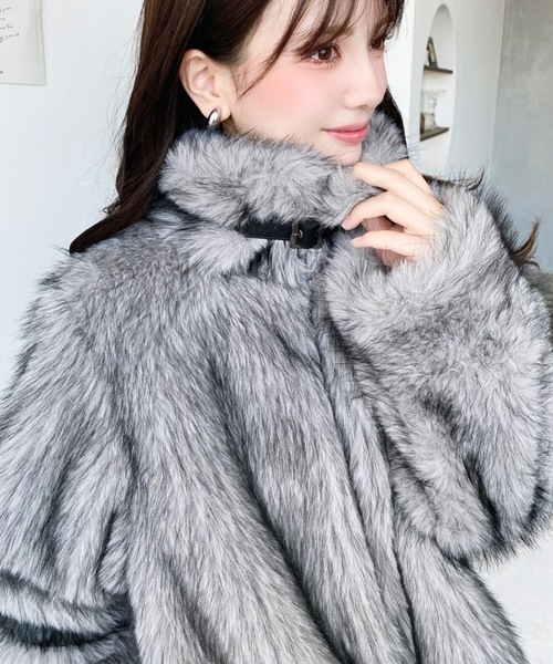 LOULOU select（ルルセレクト）の「2WAYアレンジカラーファーブルゾン