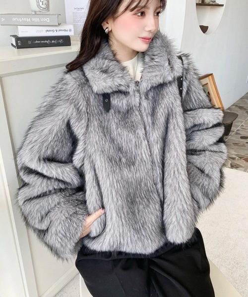 2WAYアレンジカラーファーブルゾン（ブルゾン）｜LOULOU select（ルル