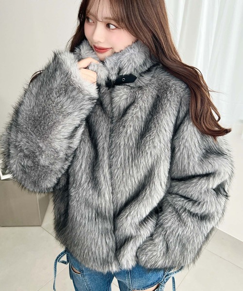 2WAYアレンジカラーファーブルゾン（ブルゾン）｜LOULOU select（ルル