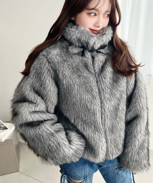 2WAYアレンジカラーファーブルゾン（ブルゾン）｜LOULOU select（ルル