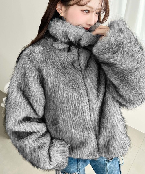 2WAYアレンジカラーファーブルゾン（ブルゾン）｜LOULOU select（ルル