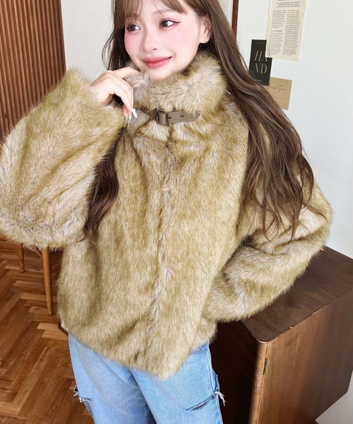 2WAYアレンジカラーファーブルゾン（ブルゾン）｜LOULOU select（ルル