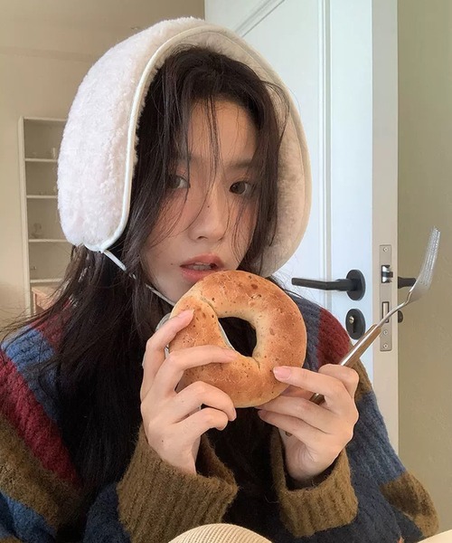 セール】耳当て ボア イヤーマフ もこもこ 紐付き 耳あて イヤマフ