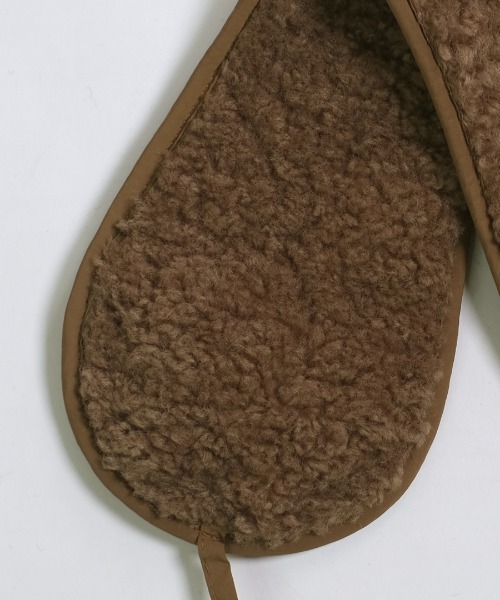 shopnikoniko（ショップニコニコ）の「耳当て ボア イヤーマフ もこもこ 紐付き 耳あて イヤマフ（イヤーマフ・レディース・ブラウン/ホワイト/ブラック・フリー）」の12枚目の写真