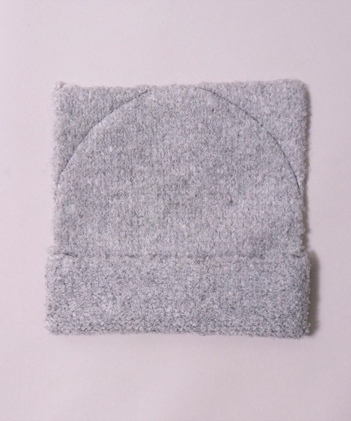 BAYBLO（ベイブロ）の「(SB)モールニット 猫耳 ニット帽子（ニットキャップ/ビーニー・レディース・ブラック/ベージュ/グレー/オフホワイト・FREE）」の14枚目の写真