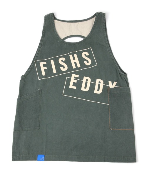 Fishs Eddy（フィッシュエディ）の「[Fishs Eddy(フィッシュエディ)]ＴＡＮＫＴＯＰエプロン（エプロン・レディース・ナチュラル/カーキ・FREE）」の2枚目の写真