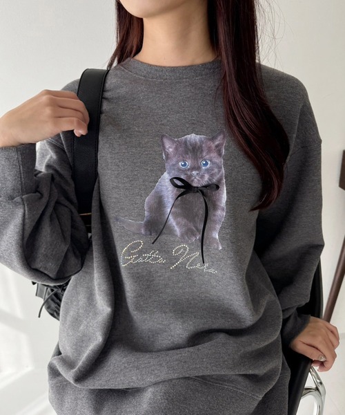 one after another NICE CLAUP（ワンアフターアナザーナイスクラップ）の「裏起毛アソートスウェット（スウェット・レディース・ネイビー/オフホワイト/チャコールグレー/ベビーピンク・FREE）」の21枚目の写真