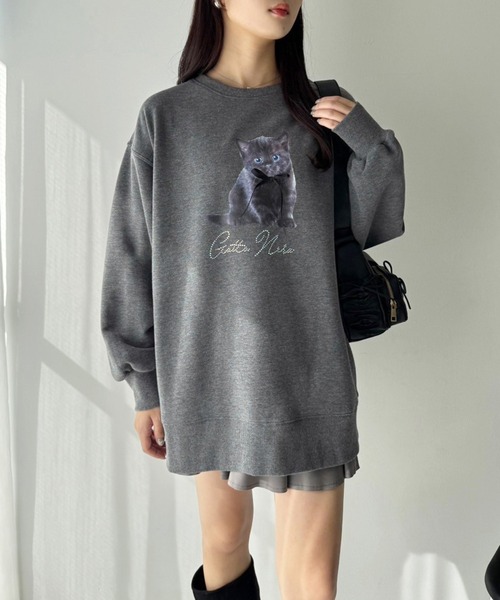 one after another NICE CLAUP（ワンアフターアナザーナイスクラップ）の「裏起毛アソートスウェット（スウェット・レディース・ネイビー/オフホワイト/チャコールグレー/ベビーピンク・FREE）」の20枚目の写真