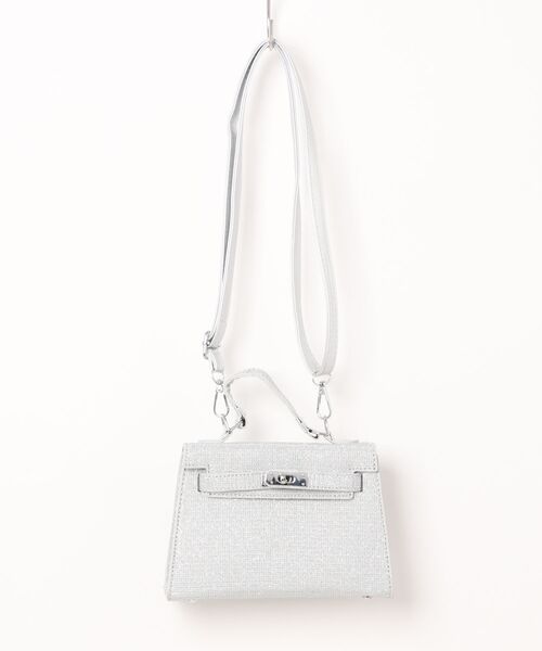 L LABEL（エルラベル）の「ラメフラップショルダーバッグ（ショルダーバッグ・レディース・ブラック/シルバー/グレー/ベージュ・FREE）」の5枚目の写真