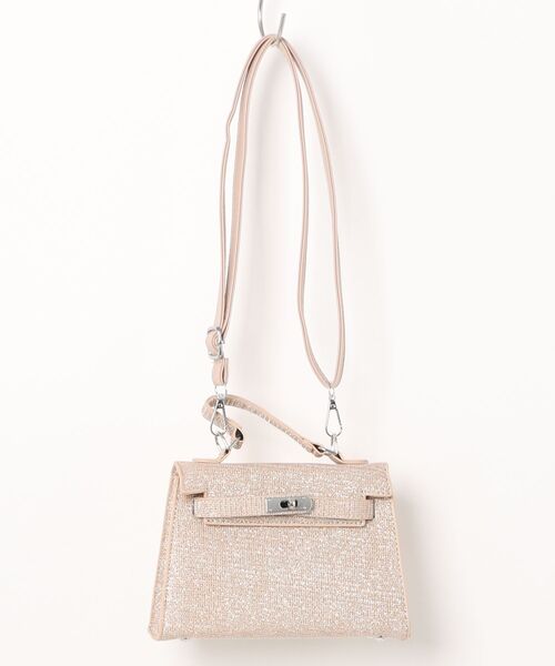 L LABEL（エルラベル）の「ラメフラップショルダーバッグ（ショルダーバッグ・レディース・ブラック/シルバー/グレー/ベージュ・FREE）」の9枚目の写真