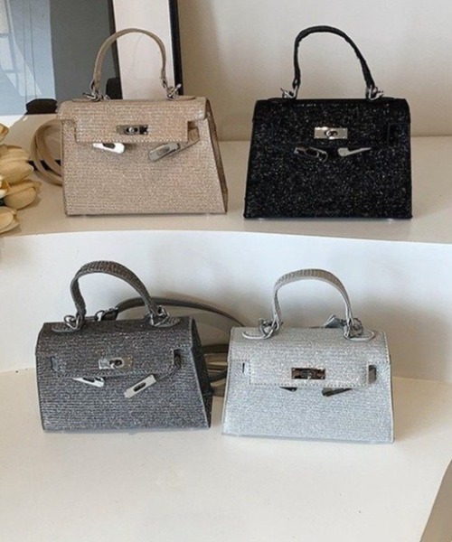 L LABEL（エルラベル）の「ラメフラップショルダーバッグ（ショルダーバッグ・レディース・ブラック/シルバー/グレー/ベージュ・FREE）」の15枚目の写真