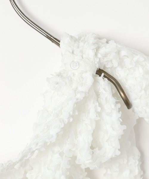 Heather(ヘザー)の「フラワーチュールキャミ 309089(キャミソール・レディース・オフホワイト/ブラック/ミント・FREE)」の10枚目の写真