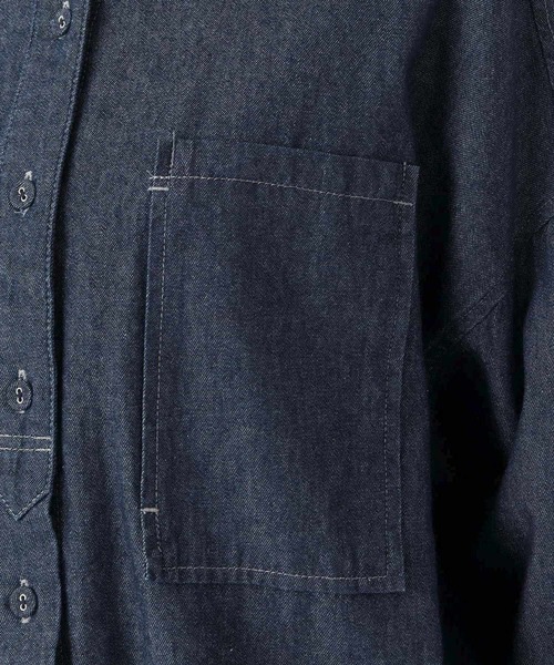 one'sterrace(ワンズテラス)の「デニムシャツ(シャツ/ブラウス・レディース・ブルー系その他7/ネイビー系5・02)」の6枚目の写真