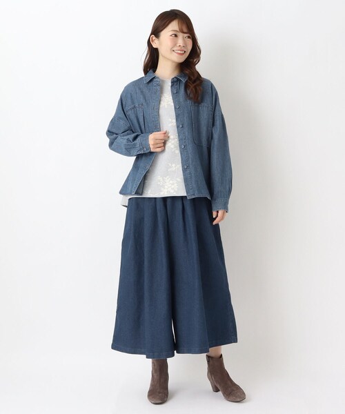 one'sterrace(ワンズテラス)の「デニムシャツ(シャツ/ブラウス・レディース・ブルー系その他7/ネイビー系5・02)」の10枚目の写真