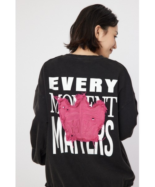 ダメージCROWNアップリケスウェット（スウェット）｜RODEO CROWNS WIDE BOWL（ロデオクラウンズワイドボウル）