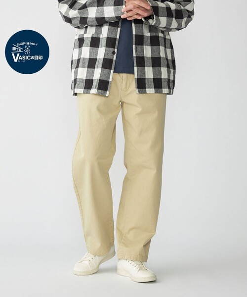 SHIPS(シップス)の「SHIPS: ベーシック チノ パンツ(スラックス・メンズ・ベージュ/カーキ/ネイビー・LARGE/MEDIUM/SMALL/X-LARGE)」の2枚目の写真