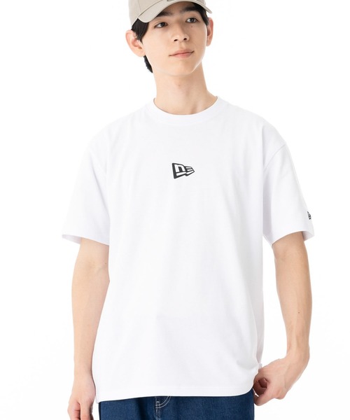 NEW ERA(ニューエラ)の「ニューエラ 半袖Tシャツ コットン フラッグロゴ(Tシャツ/カットソー・メンズ・ホワイト/ブラウン/ブラック/ベージュ/ブルー・XXL/L/M/XL/S)」の2枚目の写真