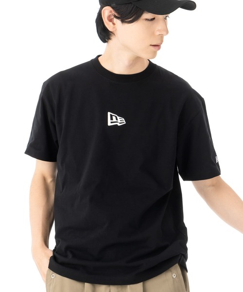 NEW ERA(ニューエラ)の「ニューエラ 半袖Tシャツ コットン フラッグロゴ(Tシャツ/カットソー・メンズ・ホワイト/ブラウン/ブラック/ベージュ/ブルー・XXL/L/M/XL/S)」の3枚目の写真