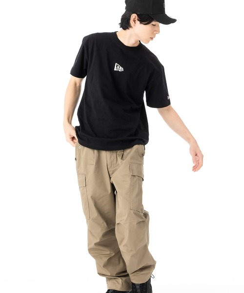 NEW ERA(ニューエラ)の「ニューエラ 半袖Tシャツ コットン フラッグロゴ(Tシャツ/カットソー・メンズ・ホワイト/ブラウン/ブラック/ベージュ/ブルー・XXL/L/M/XL/S)」の15枚目の写真