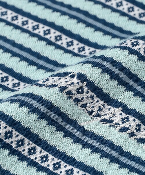 Diaspora Skateboards（ディアスポラスケートボーズ）の「Diaspora skateboards / Diamante Stripe Top（Tシャツ/カットソー・メンズ・ブルー・M/L/XL）」の5枚目の写真