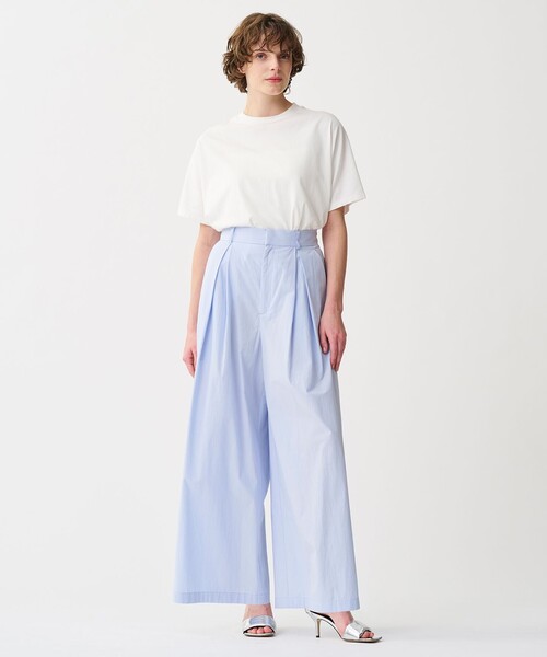 uncrave（アンクレイヴ）の「プレーンストレッチ ビッグTシャツ（Tシャツ/カットソー・レディース・ホワイト系/ベージュ系/ブラック系・F）」の5枚目の写真