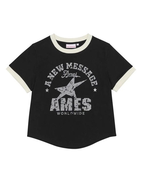 tシャツ A'GEM/9 × .kom 「AMESWORLDWIDE/アメスワールドワイド」 VINTAGE STAR TEE/ヴィンテージスターTE A'GEM/9 × .kom 『AMESWORLDWIDE/アメスワールドワイド