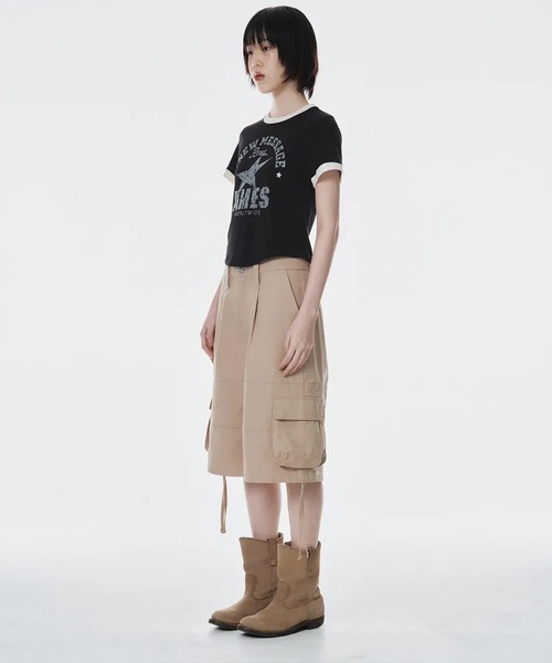 AMESWORLDWIDE(アメスワールドワイド)の「A'GEM/9 × .kom 『AMESWORLDWIDE/アメスワールドワイド』 VINTAGE STAR TEE/ヴィンテージスターTEE(Tシャツ/カットソー・レディース・アイボリー/ブラック/グレー・S/M)」の10枚目の写真