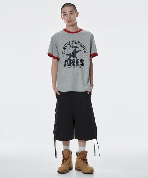 tシャツ A'GEM/9 × .kom 「AMESWORLDWIDE/アメスワールドワイド」 VINTAGE STAR TEE/ヴィンテージスターTE A'GEM/9 × .kom 『AMESWORLDWIDE/アメスワールドワイド