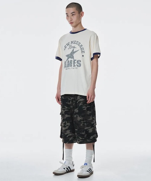 tシャツ A'GEM/9 × .kom 「AMESWORLDWIDE/アメスワールドワイド」 VINTAGE STAR TEE/ヴィンテージスターTE A'GEM/9 × .kom 『AMESWORLDWIDE/アメスワールドワイド