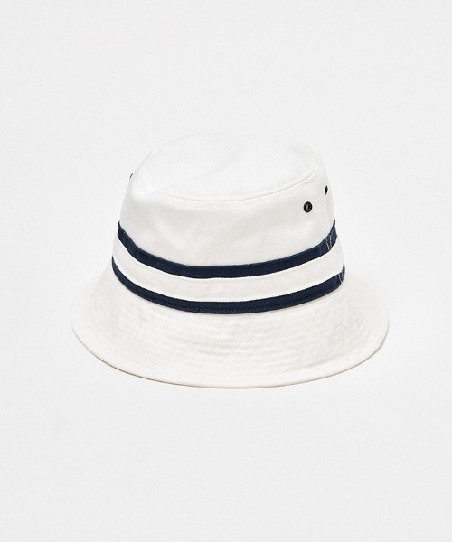 MUNSINGWEAR(マンシングウェア)の「【le coq sportif GOLF】コットンオックス バケットハットゴルフキャップ(ハット・メンズ・ホワイト/ベージュ/ネイビー/ネイビー×ホワイト/グレー・M/L)」の10枚目の写真