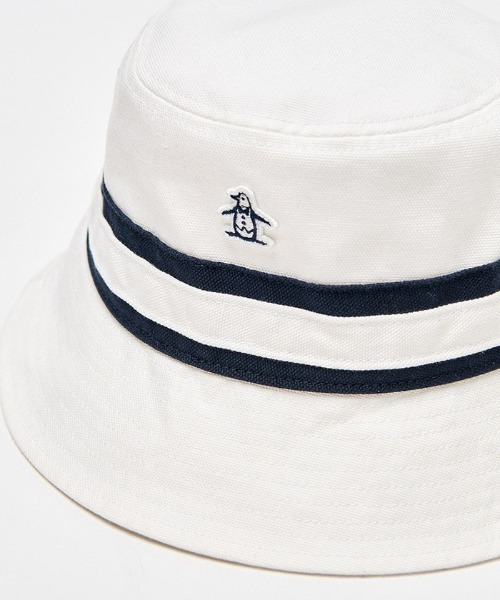 MUNSINGWEAR(マンシングウェア)の「【le coq sportif GOLF】コットンオックス バケットハットゴルフキャップ(ハット・メンズ・ホワイト/ベージュ/ネイビー/ネイビー×ホワイト/グレー・M/L)」の13枚目の写真