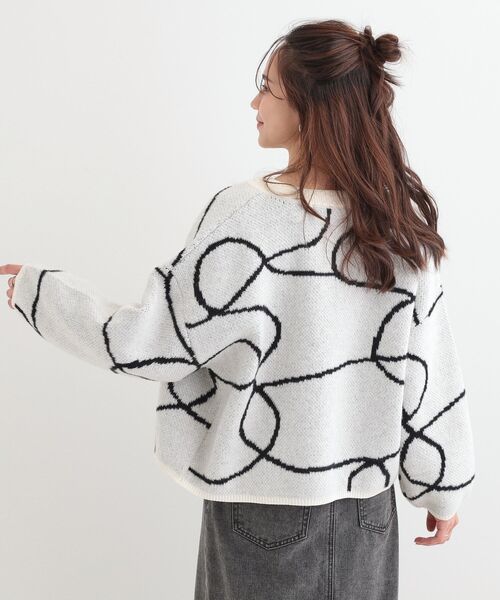 Cutie Blonde（キューティーブロンド）の「選べる3柄 ダブルZIPカーディガン（カーディガン/ボレロ・レディース・ネイビー系5/ライトイエロー系5/ブラック系4/ホワイト系4・00）」の6枚目の写真