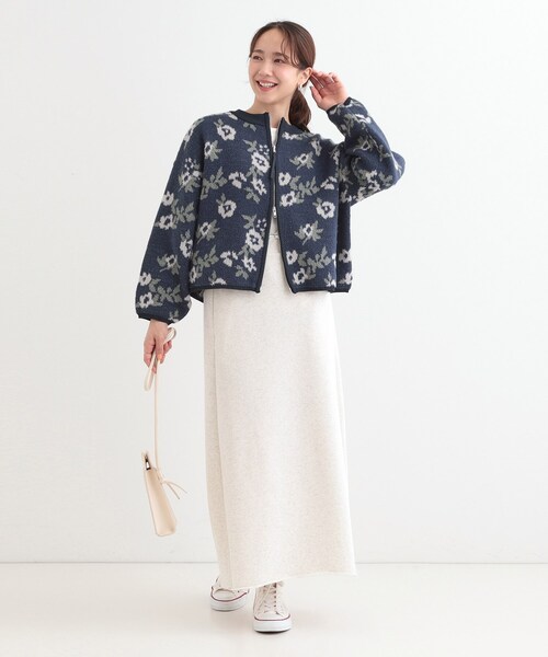 Cutie Blonde（キューティーブロンド）の「選べる3柄 ダブルZIPカーディガン（カーディガン/ボレロ・レディース・ネイビー系5/ライトイエロー系5/ブラック系4/ホワイト系4・00）」の19枚目の写真